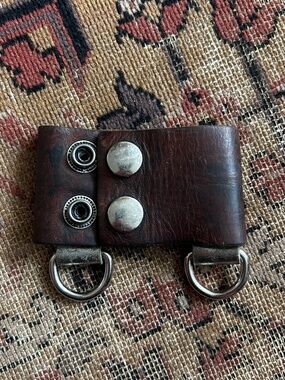 Vintage Handmade Leather Cuff Bracelet